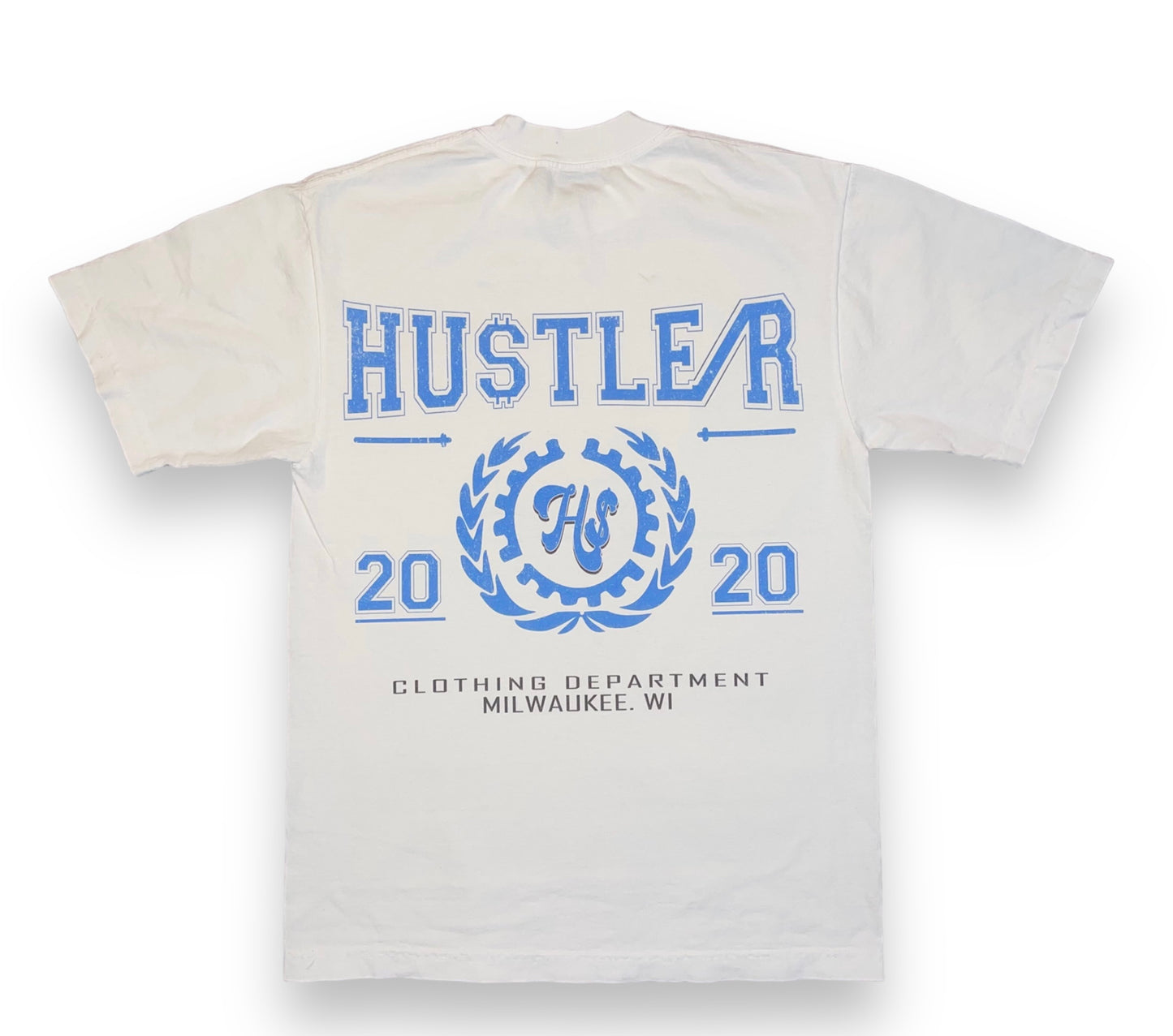 HU$TLER UNIVERSITY TEE ONLY Blue