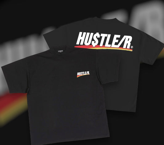 HU$TLE/R PIT TEE BLACK